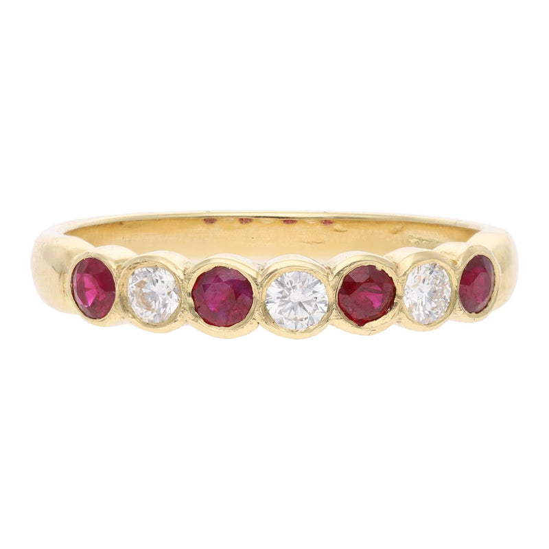 18ct Gold Ruby and Diamond Ring