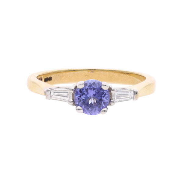18ct Gold Tanzanite and Diamond Ring