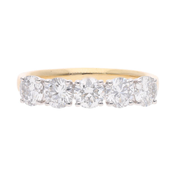18ct Gold and Diamond Five Stone Ring
