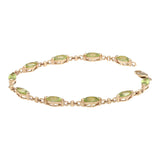 9ct Gold and Peridot Bracelet