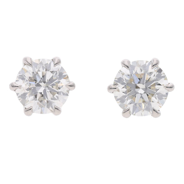 Platinum Diamond Stud Earrings