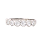 Platinum and Diamond Half Eternity Ring