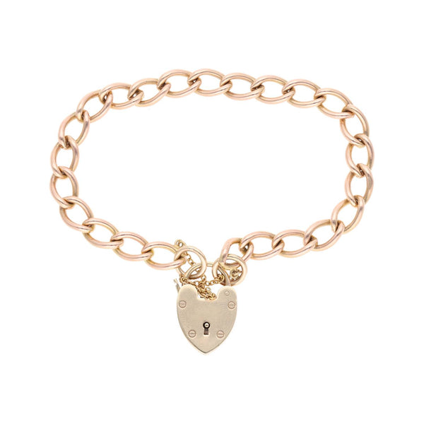 9ct Curb Bracelet with Padlock