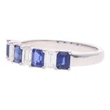 18ct White Gold Sapphire and Diamond Ring