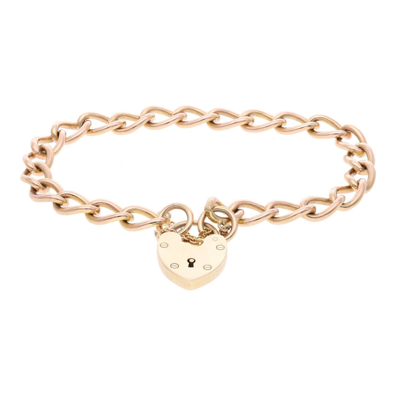 9ct Curb Bracelet with Padlock