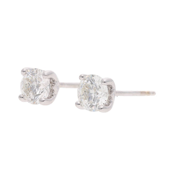 18ct White Gold and Diamond Stud Earrings