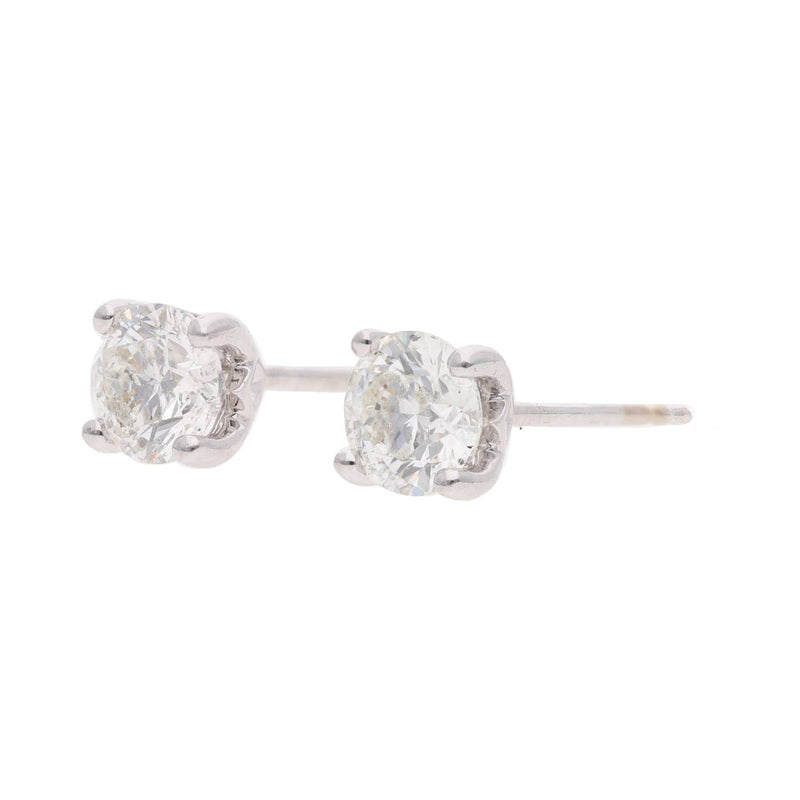18ct White Gold and Diamond Stud Earrings