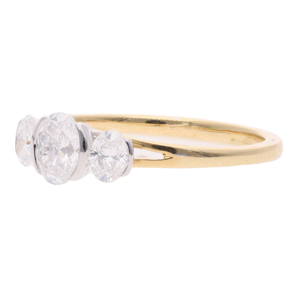 18ct Gold and Diamond Three Stone Ring
