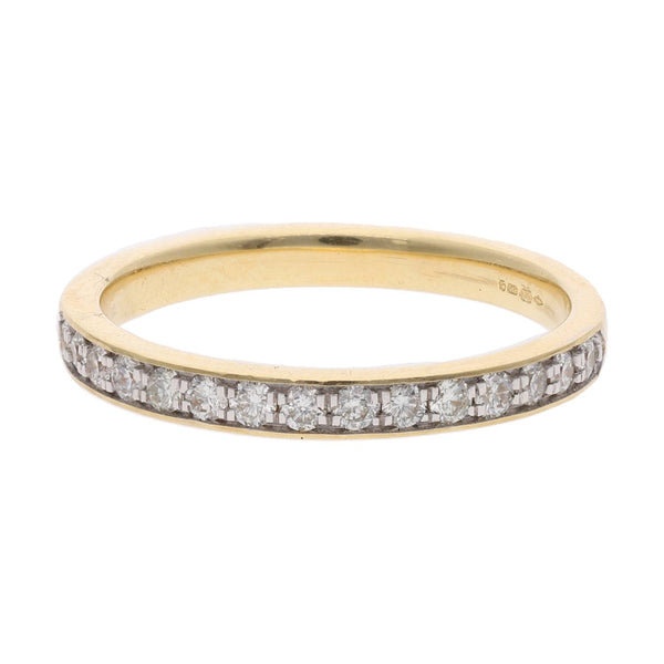 18ct Gold and Diamond Half Eternity Ring