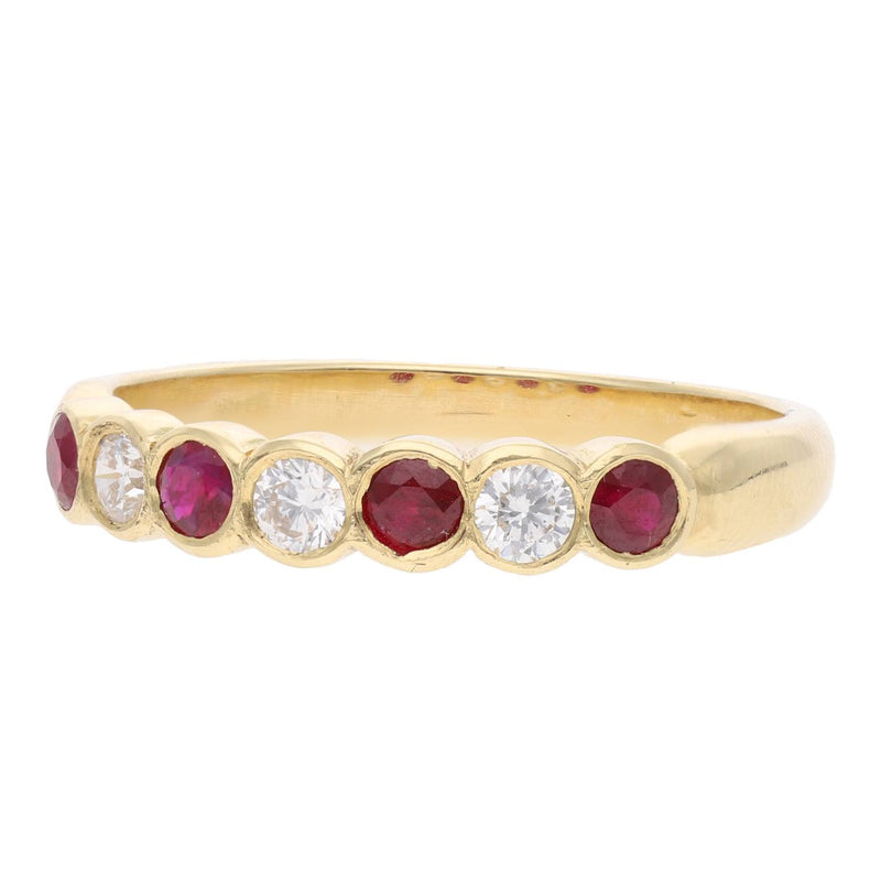 18ct Gold Ruby and Diamond Ring