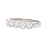 Platinum and Diamond Half Eternity Ring