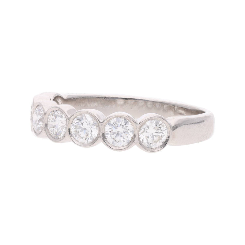 Platinum and Diamond Half Eternity Ring