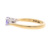 18ct Gold Tanzanite and Diamond Ring