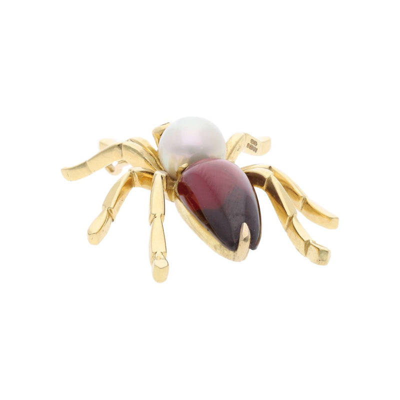 18ct Multi-Gem Spider Pendant