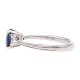 Platinum Sapphire and Diamond Ring