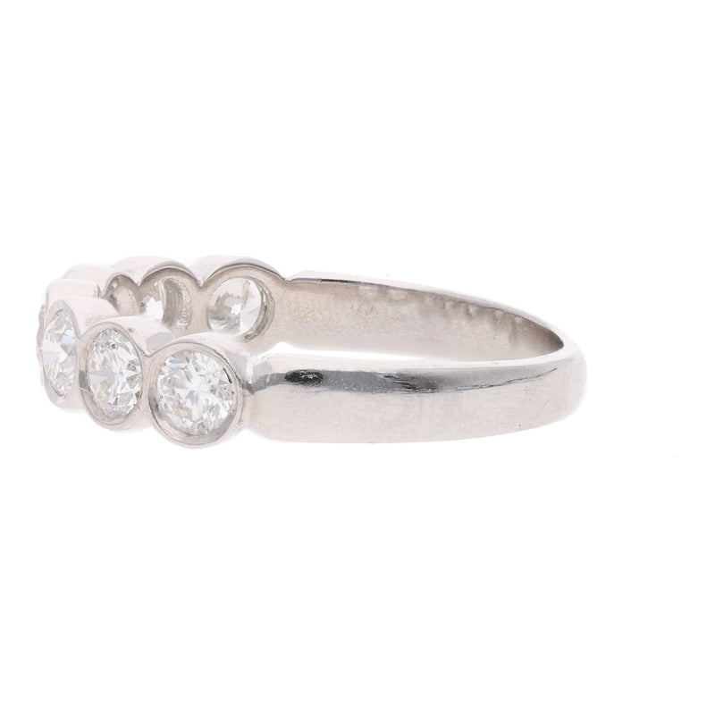 Platinum and Diamond Half Eternity Ring