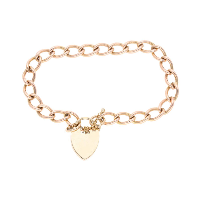 9ct Curb Bracelet with Padlock