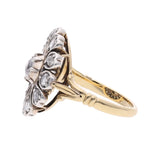 Victorian 18ct Gold and Diamond Cluster Ring