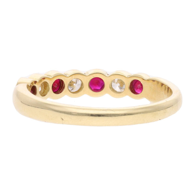 18ct Gold Ruby and Diamond Ring