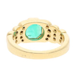 18ct Gold Emerald and Diamond Ring
