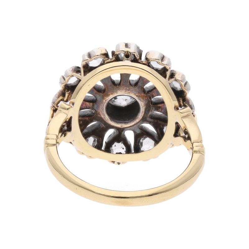 Victorian 18ct Gold and Diamond Cluster Ring