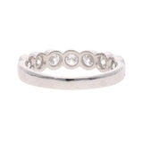 Platinum and Diamond Half Eternity Ring
