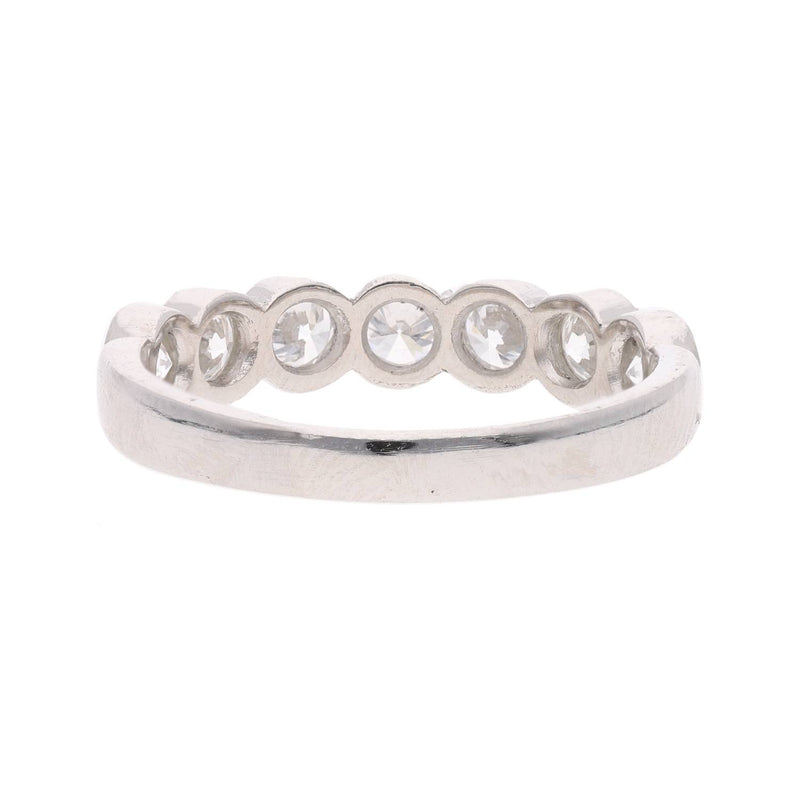Platinum and Diamond Half Eternity Ring