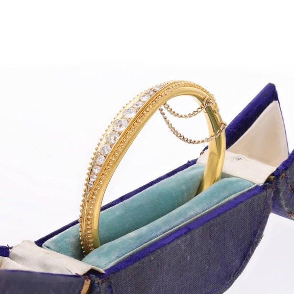 Antique 15ct Diamond Bangle