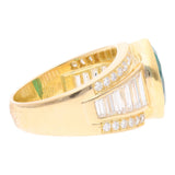 18ct Gold Columbian Emerald and Diamond Ring