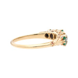 18ct Gold Emerald and Diamond Ring