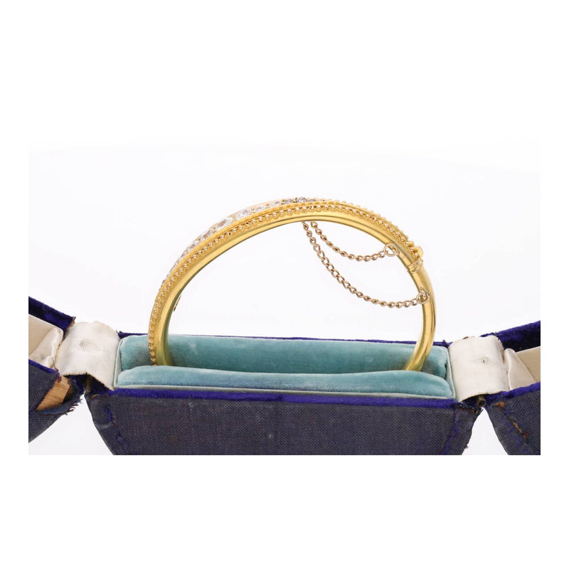 Antique 15ct Diamond Bangle