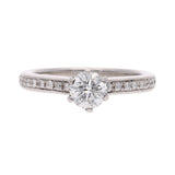 Platinum and Diamond Solitaire Ring