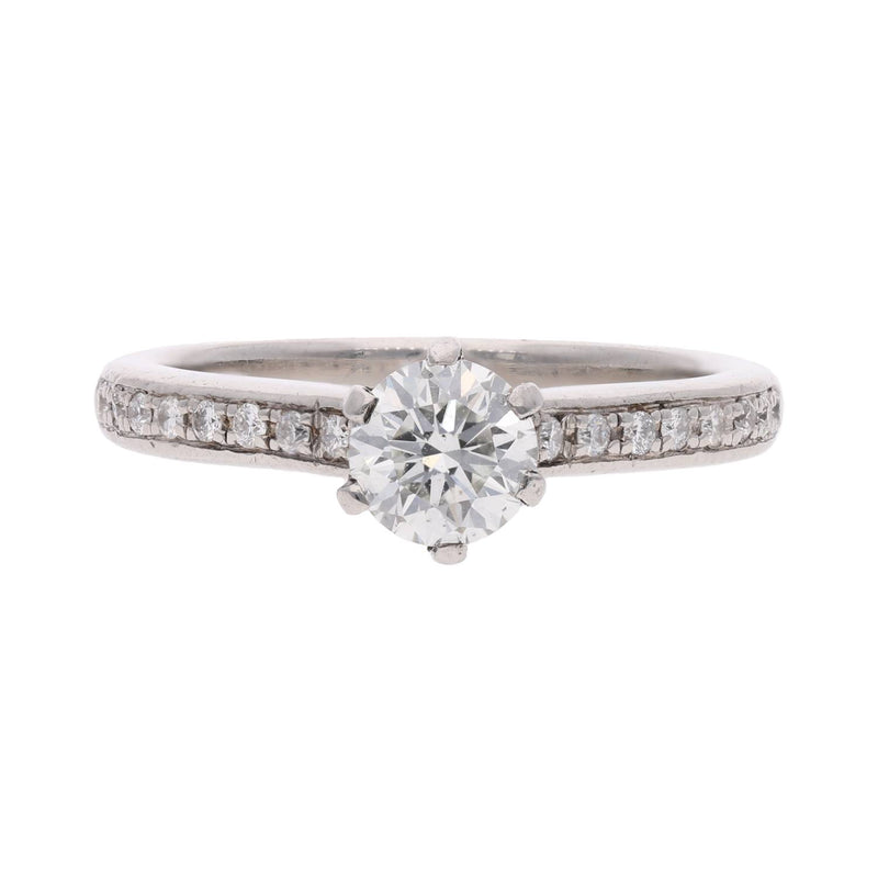 Platinum and Diamond Solitaire Ring
