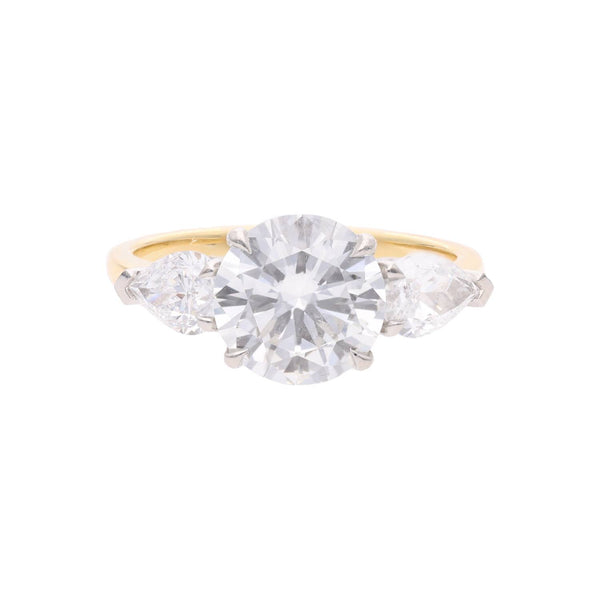 18ct Gold Platinum and Diamond Three Stone Ring