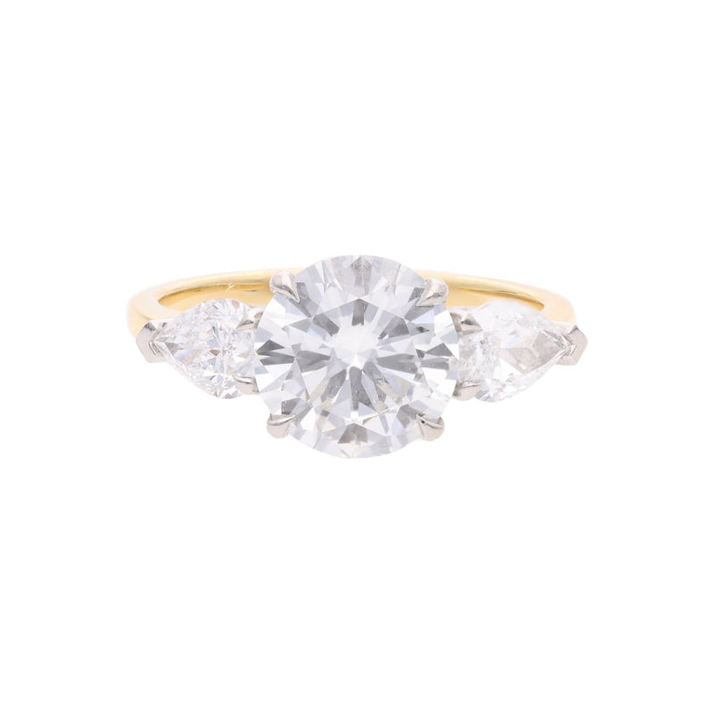 18ct Gold Platinum and Diamond Three Stone Ring