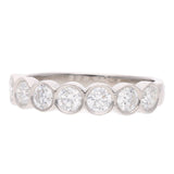 Platinum and Diamond Half Eternity Ring