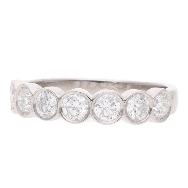 Platinum and Diamond Half Eternity Ring