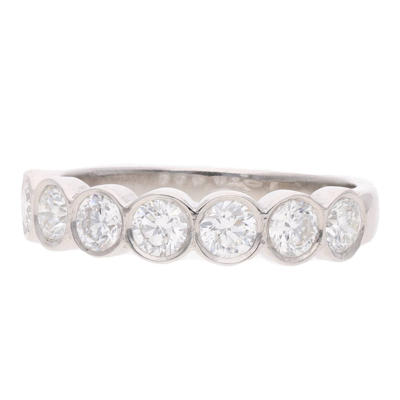 Platinum and Diamond Half Eternity Ring