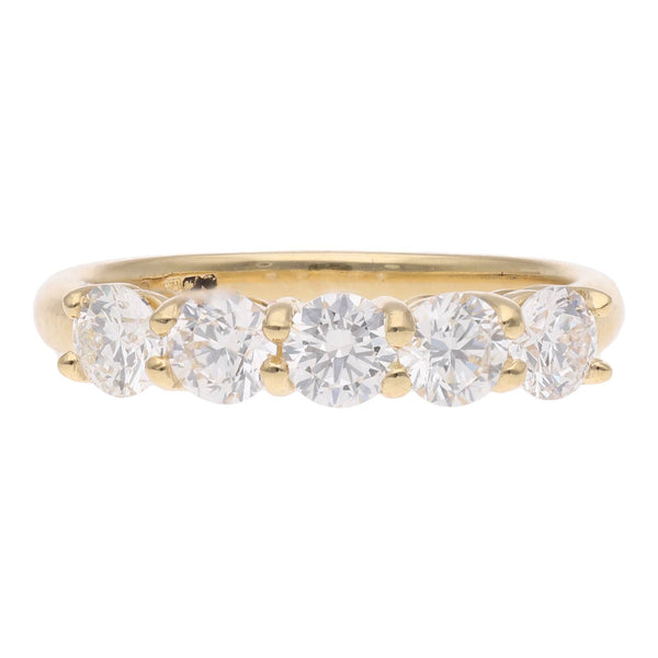 18ct Diamond Five Stone Ring