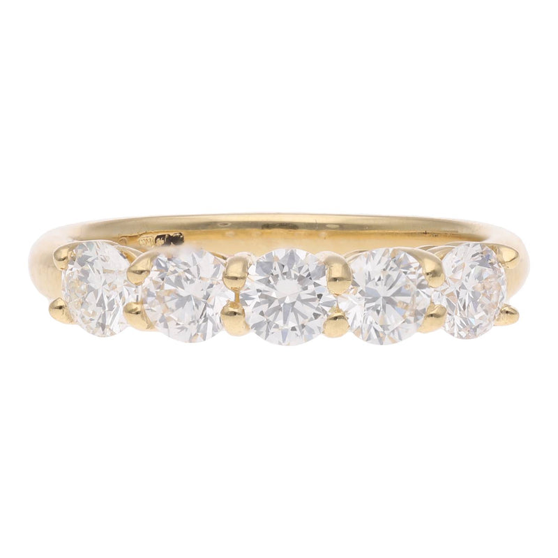 18ct Diamond Five Stone Ring