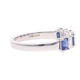 18ct White Gold Sapphire and Diamond Ring
