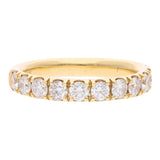 18ct White Gold and Diamond Half Eternity Ring