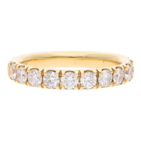 18ct White Gold and Diamond Half Eternity Ring
