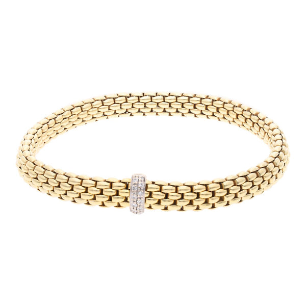 18ct Gold and Diamond Fope Bracelet