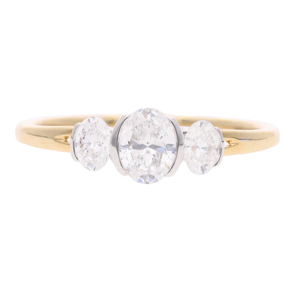 18ct Gold and Diamond Three Stone Ring