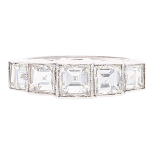 18ct White Gold and Diamond Five Stone Ring