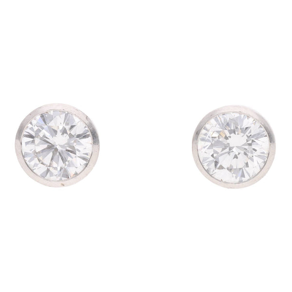 Platinum and Diamond Stud Earrings