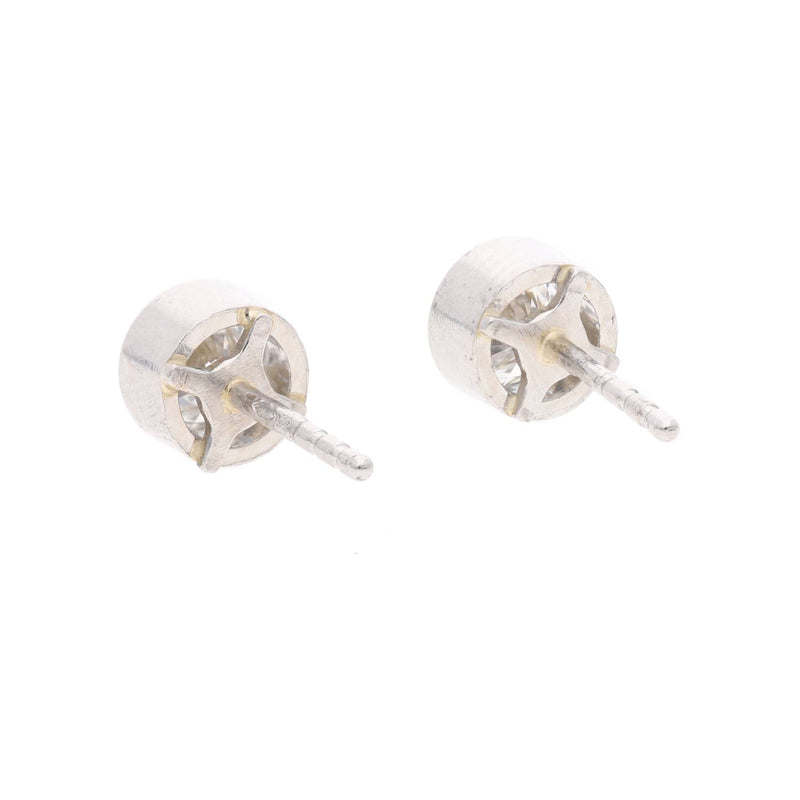 Platinum and Diamond Stud Earrings