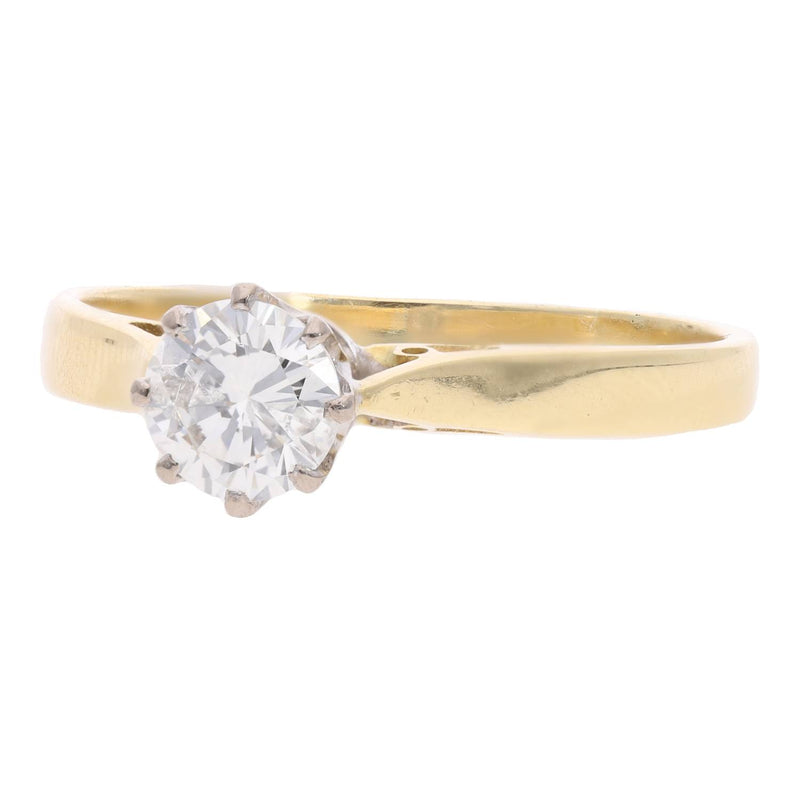 A Single Diamond Solitaire Ring