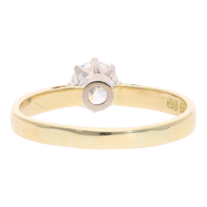 A Single Diamond Solitaire Ring